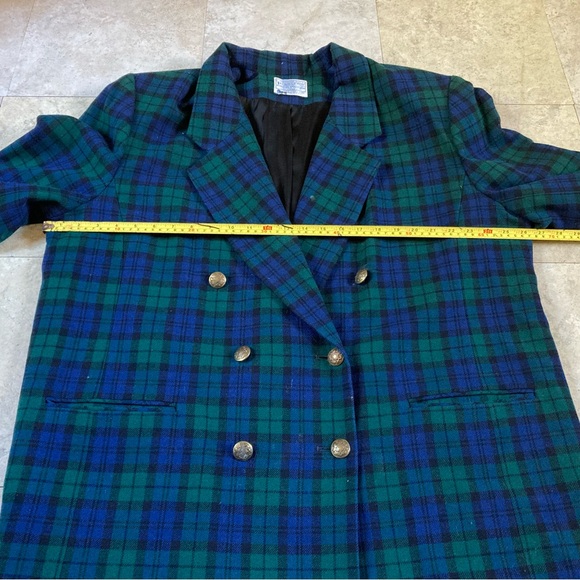 Vintage Pendleton Blazer & Skirt Set Plaid Virgin Wool Women's 2-Set - Picture 11 of 14